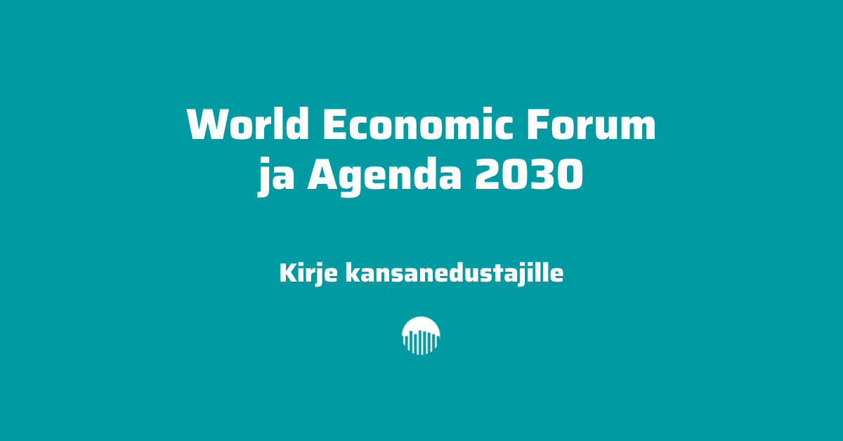 World Economic Forum ja Agenda 2030.