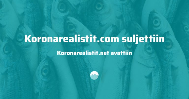 Koronarealistit.com sivusto suljettiin