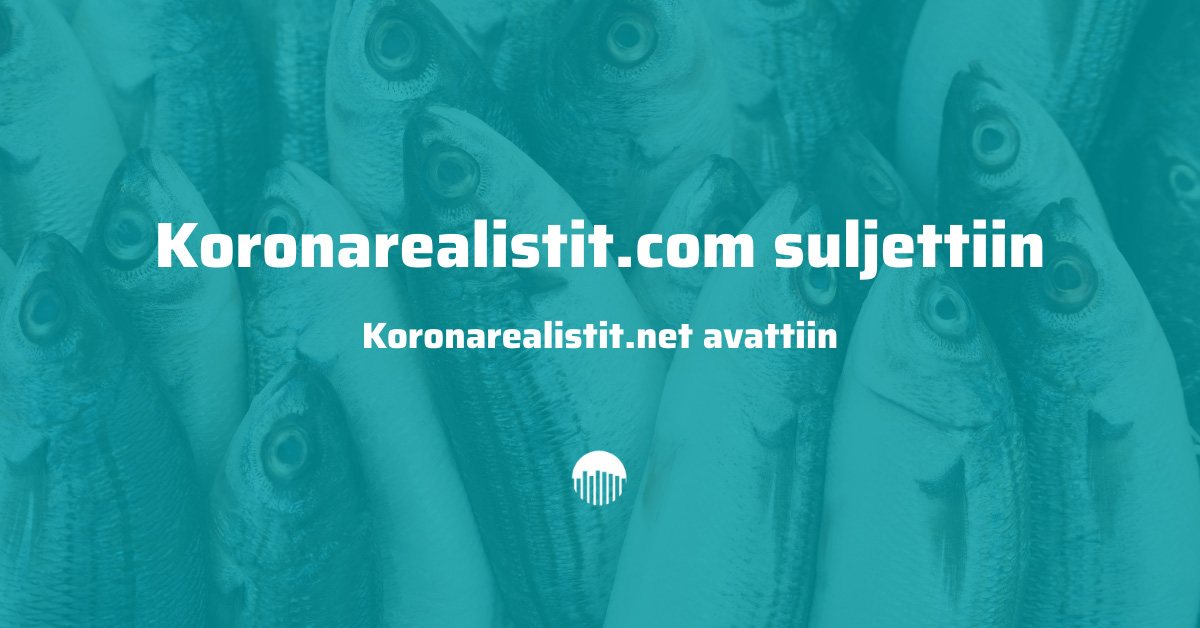 Koronarealistit.com suljettiin, koronarealistit.net avattiin.