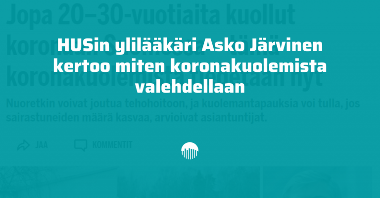 HUSin ylilääkäri Asko Järvinen kertoo miten koronakuolemista valehdellaan